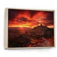 thumbnail image 2 of Designart "Sunrise Over the Spanish Horizon" Landscapes Floater Framed Canvas Print, 2 of 7