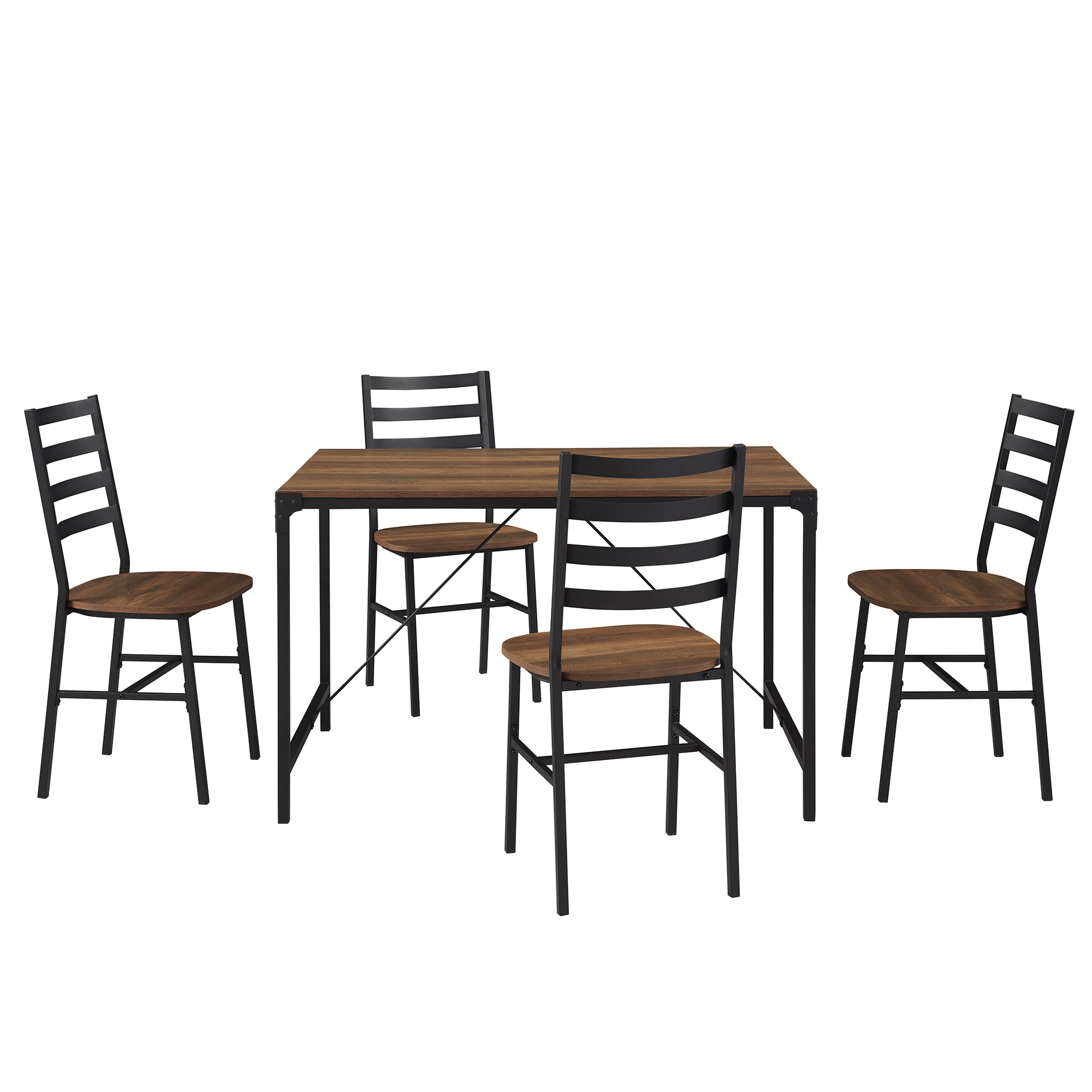 Manor Park 5-Piece Rustic Dining Set - Reclaimed Barnwood