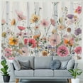 thumbnail image 4 of Patifu Flowers Tapestry Wall Hanging Unique Style Graphic Tapestries Home Wall Decor Art for Living Room Bedroom Apartment Farmhouse Dorm  Tapestry Wall Hanging Decorations for Dorm 40x30inch, 4 of 6