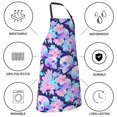 thumbnail image 5 of Kdxio pinkk flower crystal Skull Apron with Pockets Adjustable Kitchen Aprons for Men Women Waterproof Aprons for Cooking,Drawing,Crafting, Baking Household Cleaning, 5 of 5