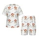 thumbnail image 1 of Balery Corgi With Santa Claus Hat Conjunto de Pijama Infantil de Manga Corta con Estampado – Ropa de Dormir de Algodón Suave-4X-Large, 1 of 6