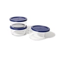 thumbnail image 2 of DURA LIVING Glass Food Storage Containers - 6 Piece 4 Cup Set (3 Containers + 3 Lids) BPA-Free Lids, 2 of 6