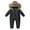 Black, variant on MEZZALL Winter Overalls Ski Suits Baby Boys Girls Windproof Snowboard Hooded Jumpsuits Snowsuit Jackets Coats Versatile Infants Dailywear, Purple, 12-24 Months
