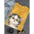 thumbnail image 3 of Kittens Staring T-Shirt Women -Kayomi Harai Designs, Female 3X-Large, 3 of 4