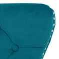 thumbnail image 6 of Costaelm Hank Tufted Velvet Upholstered Dining Side Chair (Set of 4), Velvet Teal, 6 of 8