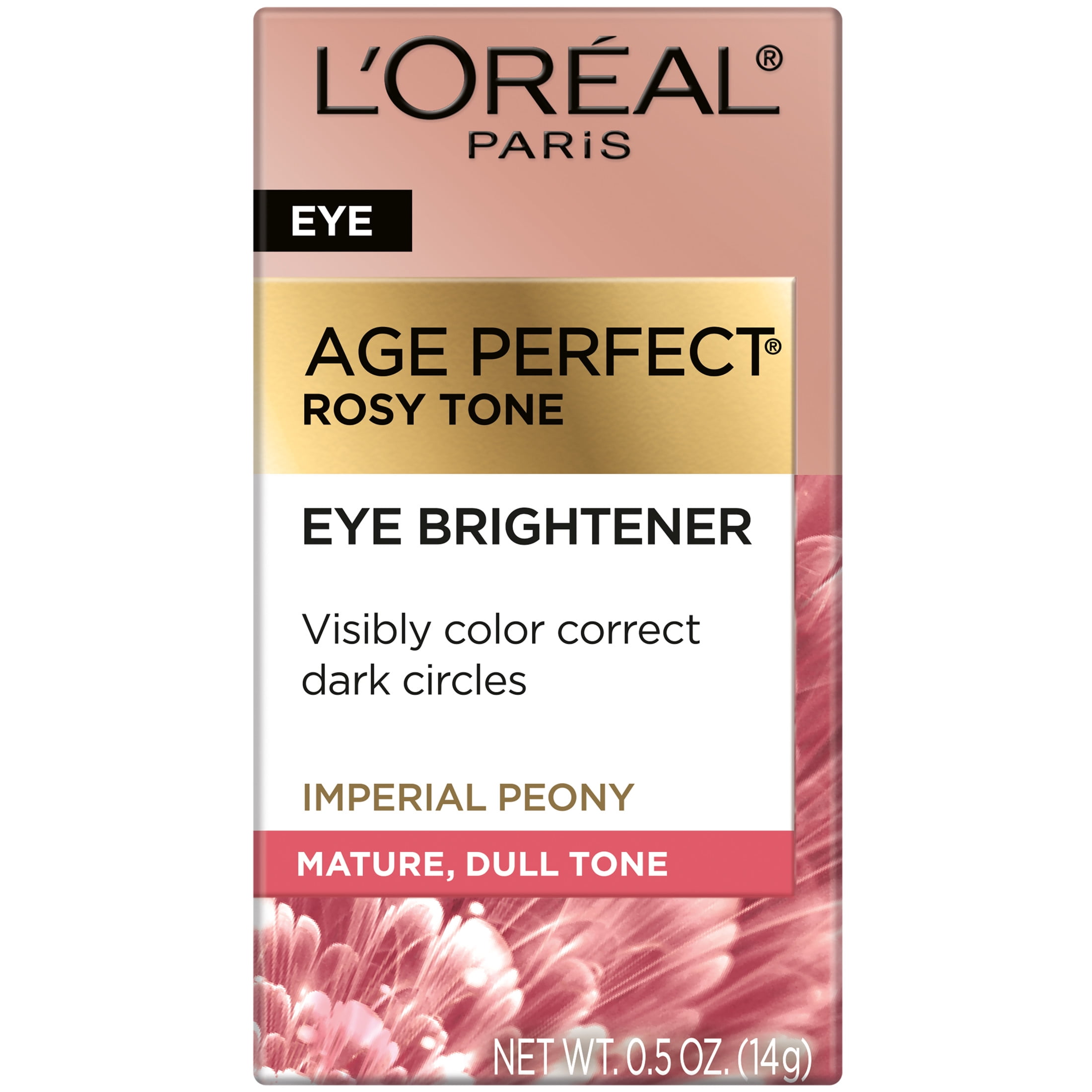L'Oreal Paris Age Perfect Rosy Tone Brightener Eye Cream, 0.5 fl oz