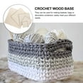 thumbnail image 3 of Worgeous 5Pcs Round Bag Bottom for Crochet with Simple Design in Khaki, 3 of 8