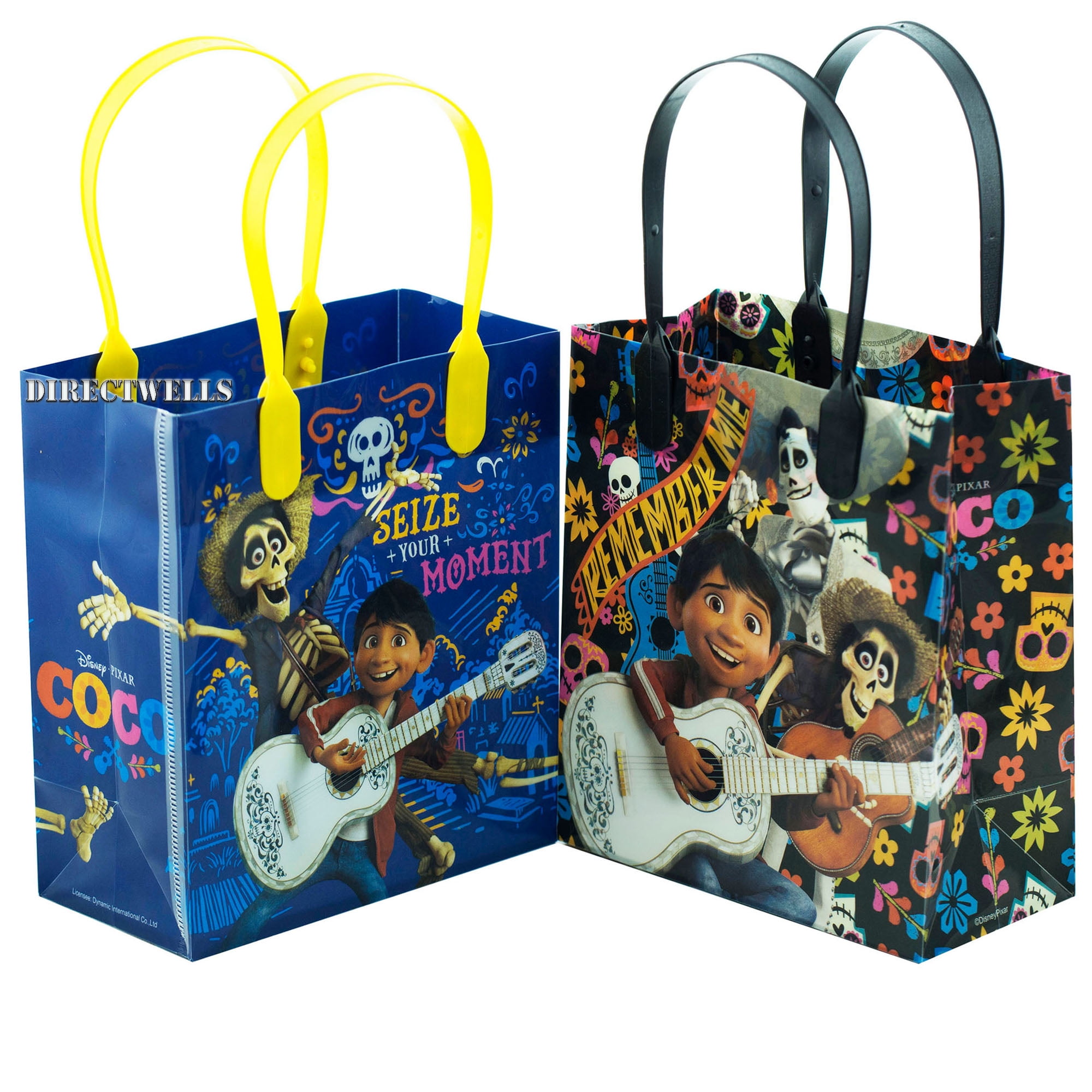 Disney Coco Seize Your Moment 12 Party Favor Reusable Goodie Small Gift Bags