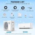 thumbnail image 3 of JoanKaren 9000 BTU Mini Split Air Conditioner & Heater,230V WIFI Enabled Energy Efficient Split Unit,20 SEER2,Cools Up to 450 Sq.Ft, 3 of 8