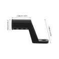 thumbnail image 2 of WHAMVOX 1Pack Rear View Mirror Extension Bracket Black Plastic Motorcycle Bicycle Scooter Universal Design 3.1x2x0.8in, 2 of 8
