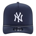 thumbnail image 2 of Men's New Era  Navy New York Yankees Worn A-Frame 9FIFTY Trucker Snapback Hat, 2 of 5