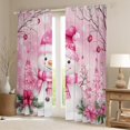 thumbnail image 2 of Castle Fairy Boys Girls Kawaii Xmas Flower Snowman Black Out Curtains,Merry Christmas Curtains Pack Of 2 (42X63 Each),Happy New Year Bedroom Curtains,Super Cozy Room Decor, 2 of 6