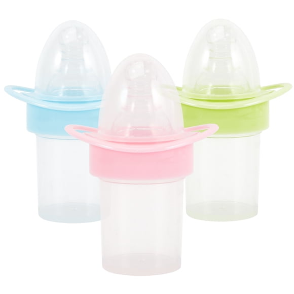 EeaseMX Dispensador de medicamentos de silicona para chupetes de bebé, 3 unidades, con báscula