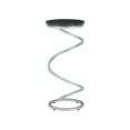 thumbnail image 6 of Nevin Modern Round Spiral Base Drink Table, Silver with Black Granite Top, 6 of 9