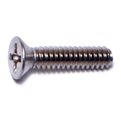 

#6-32 x 5/8 18-8 Stainless Phillips Flat Head Machine Screws (24 pcs.)
