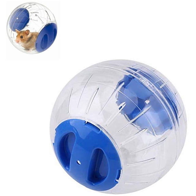 ZECATL Transparent Cute Pet Hamster Exercise Ball Mini Trot Plastic Toys (Pink)