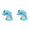 2PCS Dolphin Water Table Pump#1, variant on 1PC Water Table Pump, Dolphin Water Table Pump with No Drill Base, Continuous Flow Outdoor Water Toy for Water Play Table Accessories