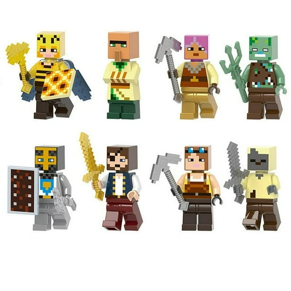 Minecraft Characters Minifigures Toy Building Kit Compatible For LEGO Playset , Age 6+