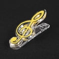 thumbnail image 2 of Plastic Musical Note Letter Paper Clip Suportador Piano () Amarillo, 2 of 7