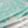 thumbnail image 4 of Comfort Spaces Floral Shower Curtain, Modern, Aqua, 72" x 72", 4 of 6
