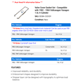 thumbnail image 2 of Valve Cover Gasket Set - Compatible with 1982 - 1984 Volkswagen Vanagon 1.6L 4-Cylinder 1983, 2 of 2