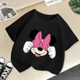 thumbnail image 3 of Camiseta de algodón de Disney de verano con dibujos animados para bebés, niños y niñas, ropa de manga corta de Mickey Mouse, camiseta con estampado de Minnie Kawaii para niños pequeños, 3 of 5