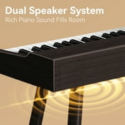 TERENCE 88 Key Piano Keyboard Digital: 88 Key Keyboard Piano Semi-Weighted Full Size Premium Sound MIDI Headphone Jack Triple Pedal for Beginners to Professionals