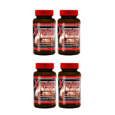 Maritzmayer Labs Nitric Oxide Xtreme 2000, Nitric Oxide Booster, 4 Ct