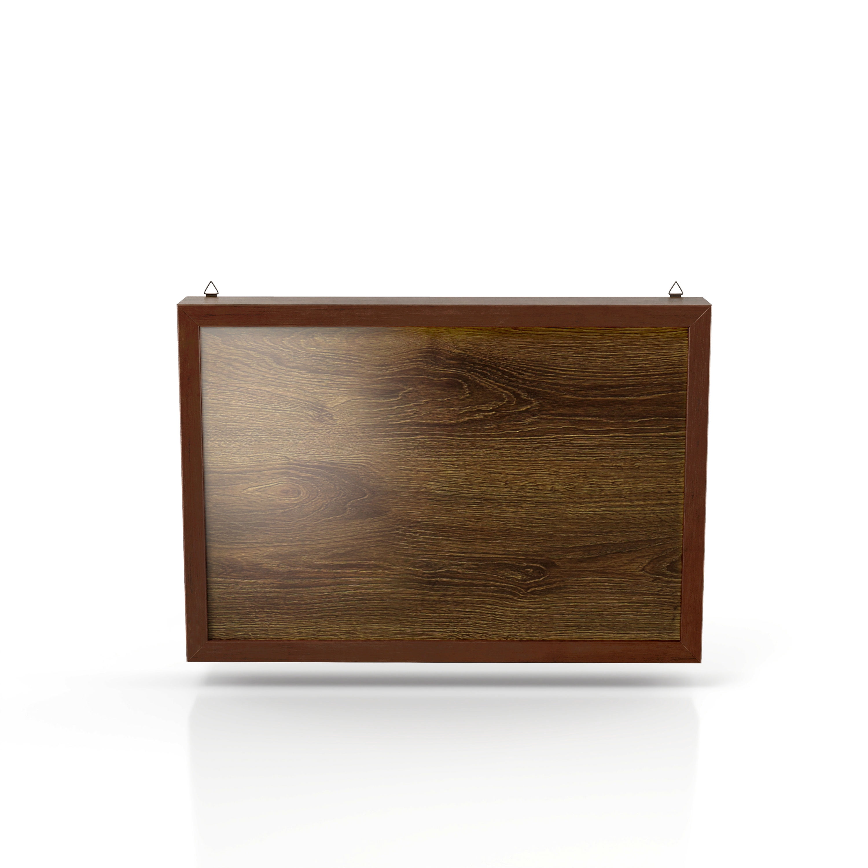 Furniture of America Roan 20-inch Hidden Storage Cabinet with Photo Frame, Antique Cherry