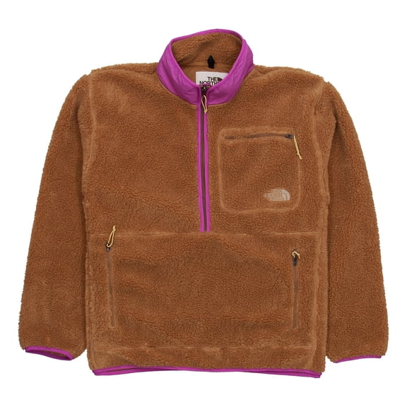 The North Face Men's Extreme Pile Solid Fleece Jacket Brown XL