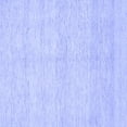 thumbnail image 1 of Ahgly Company Indoor Square Solid Blue Modern Area Rugs, 4' Square, 1 of 4