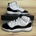 thumbnail image 1 of Ni - ke Ni - ke Air Jordan Retro 11 XI GS Concord 2018 White Black 378038 100 Size 4.5Y, 1 of 5
