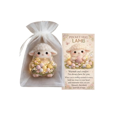 YingYouFu Easter Pocket Hug Small Gift Token and Decoration for Holiday Celebration Spring Party Favor for Kids and Adults Adorable Keepsake
