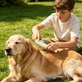 thumbnail image 4 of FEOLGEHLY Fine Tooth Flea Comb for Dogs Cats - Pet Grooming Comb with Stainless Steel Teeth Removes Fleas Undercoat and Tangles, Ergonomic Anti-Slip Handle Flea Comb for All Hair Types (Yellow), 4 of 6