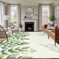 thumbnail image 2 of Rectangle Area Rug 5x8ft,Country Watercolor Plant Leaves Washable Carpet Non-Slip Runner Accent Rugs Indoor Floor Mat for Bedroom Living Room Decor,Farm Green Botanical, 2 of 9