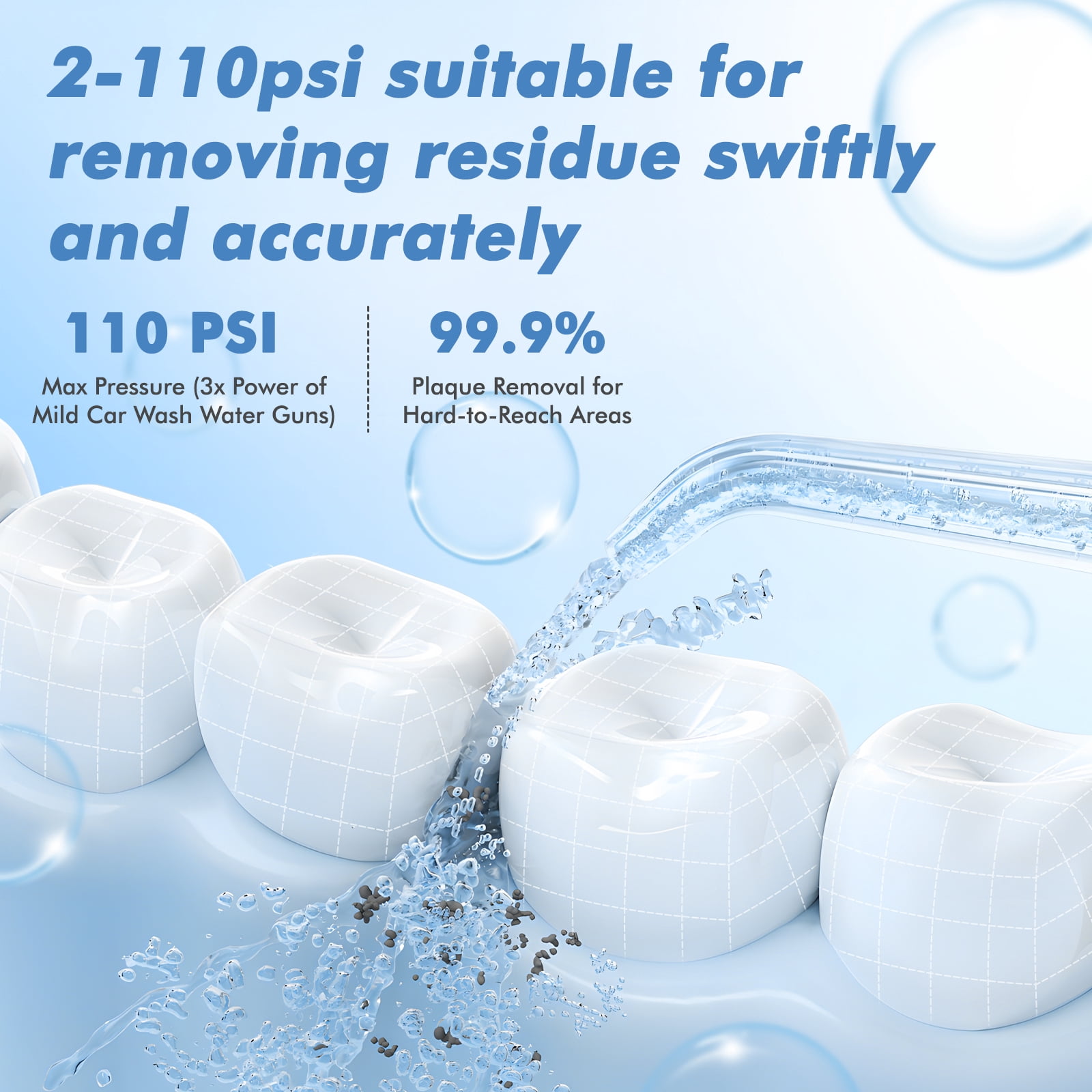 Marchpower Mini Water Flosser, 3 Cleaning Modes Portable Water Flosser with Retractable Water Tank , IPX7 Waterproof Oral Care for Teeth Cleaning