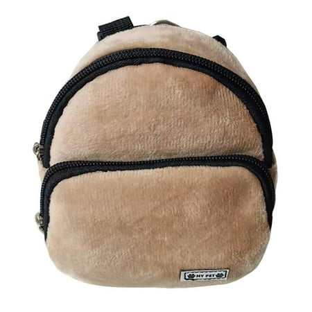 Feierber Dog Harness Backpack with Zipper Adjustable Quick Release Mini Size Outdoor Walking Pet Self Carrier Bag