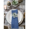 thumbnail image 3 of Cloth Napkins 1 Piece - 20x20 Inches, Navy Blue Washable Reusable Table Napkins, Vintage Country Monochrome Farmhouse Soft & Absortbent Dining Napkin for Party Wedding Hotel Restaurant, 3 of 8