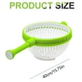 thumbnail image 3 of 2-in-1 Salad Spinner and Strainer Bowl with Push-Button Lid, Compact Vegetable Washer Dryer, Easy Storage for Small Kitchens, RVs, Dorms, 3 of 7