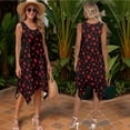 thumbnail image 3 of Psesaysky Couples Matching Outfit Red Ladybug Print Sleeveless Dress for Women A Line Tank Sundress&Mens Button Down Shirts for Party Holiday Wedding,S-5XL, 3 of 7