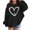 Z6-Black, variant on YUEHUA Girls Valentines Day Shirt Cute Heart Print Hoodies Oversized Long Sleeve Sweater Valentine Trendy Preppy Outfit Clothes, Size 5-6 Years