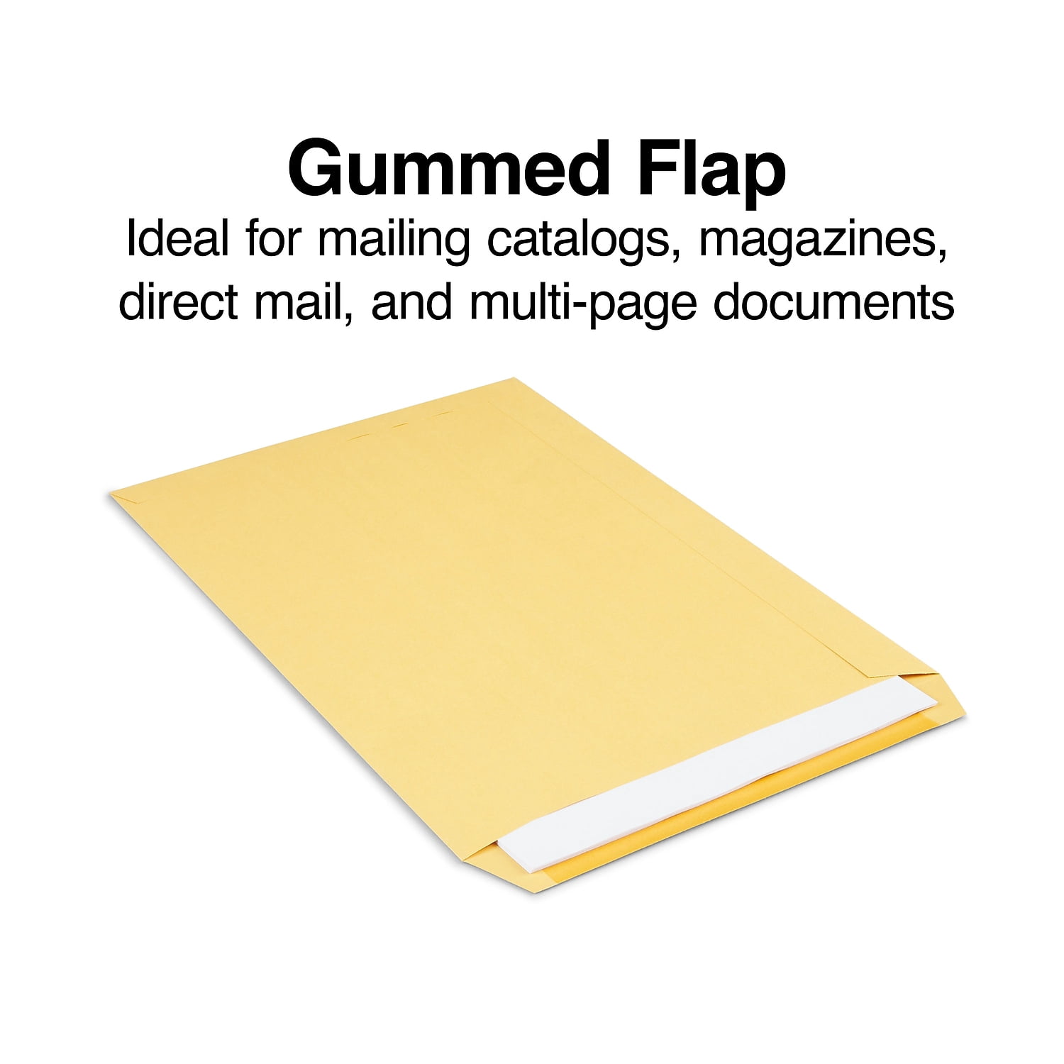 Staples Gummed Catalog Envelopes 10"L x 15"H Brown 100/Box (SPL534768)