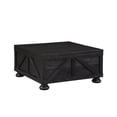 thumbnail image 2 of Kinleyville Hidden Storage Solid Wood Square Coffee Table, Antique Black, 2 of 7