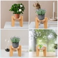 thumbnail image 3 of Wood Beverage Dispenser Stand Plant Stand Square Indoor Vase Stand Display Holder, 3 of 6