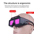 thumbnail image 2 of Amdohai Large Window Auto Color-changing Welding Goggles Professional Soldering Glasses Argon Arc Anti-glare Glasses Double Photoreceptor Solar Powered, 2 of 8