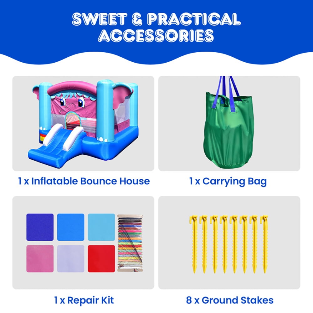 Aimee Lii 3-in-1 Princess Theme Inflatable Castle without Blower, Kids Bounce House, Playhouse for Kids Outdoor Aimee Lii 3-in-1 Princess Theme Inflatable Castle without Blower, Kids Bounce House, Playhouse for Kids Outdoor