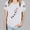 White, variant on ZZwxWA Womens Casual Short Sleeve Shirts Crew Neck Fashion Paw Printed Blouse Loose Fitting Tunic Tops Spring Clothes Valentines Day