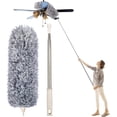 thumbnail image 1 of Microfiber Duster for Cleaning with 30 to 100 Inches Telescoping Extension Pole, House Cleaning Tool Kit for High Ceiling Fan, Cobweb, Furniture, Cars, 1 of 7