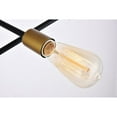 thumbnail image 5 of Indoor Home Decor Midcentury Modern Axel 6 Lights Black Pendant, 5 of 7