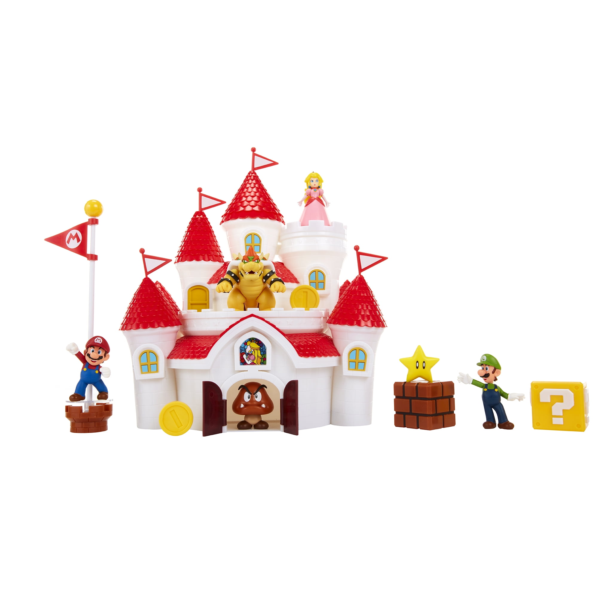 Mushroom Kingdom Princess Black Plastic License Plate Frame Mario